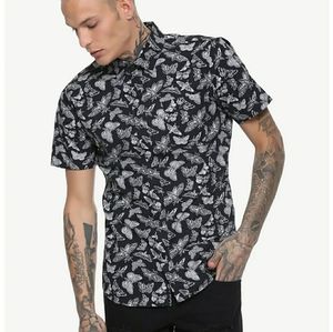 Blackcraft Death Moth Woven Button-Up